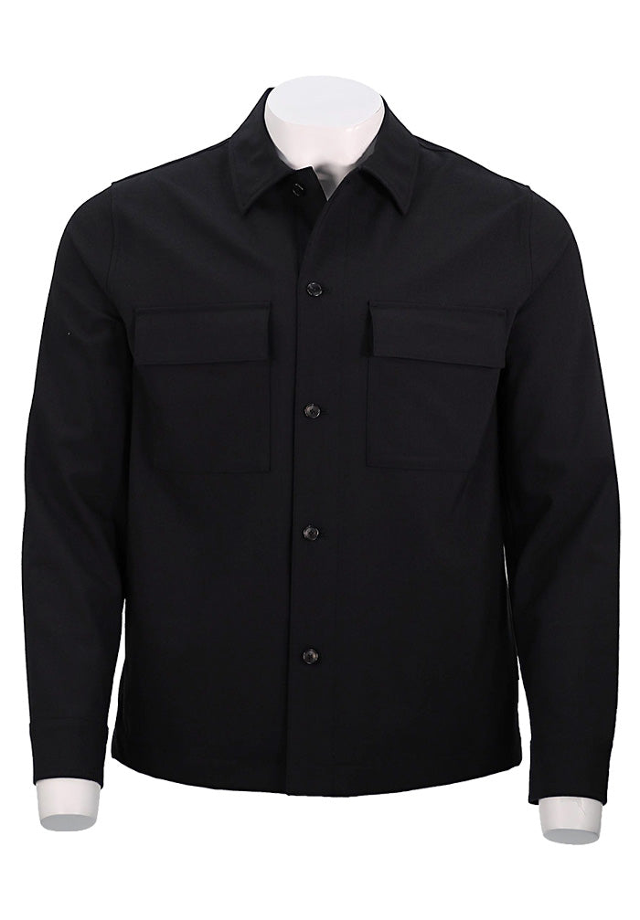 Vince Shirt Jacket, Black