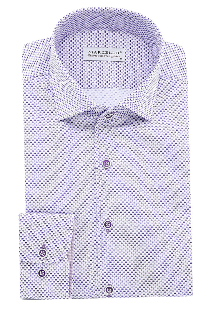 Marcello Long Sleeve Shirt, Lilac