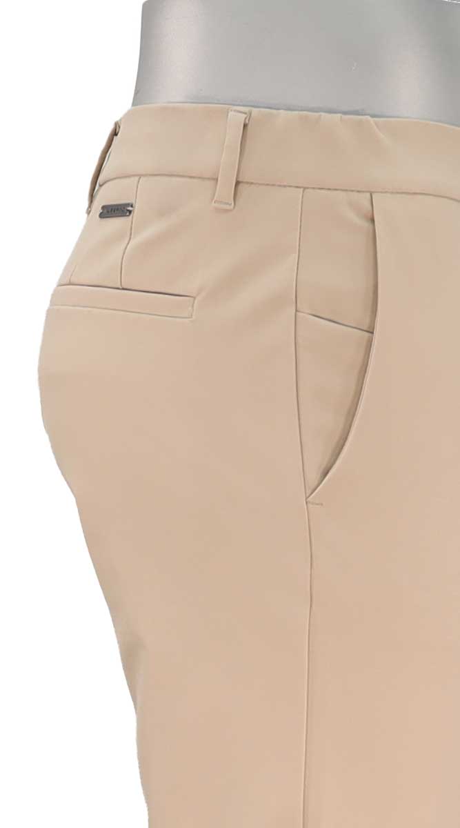 Alberto Slim Performance Move Pant, Tan – view 4