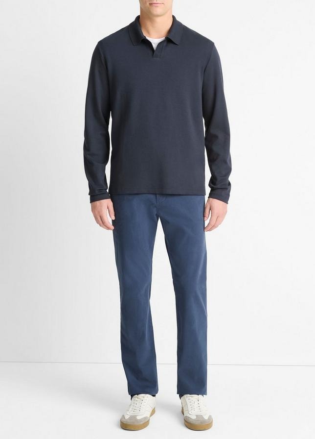 VINCE MILANO L/S JOHNNY COLLAR, Coastal Blue