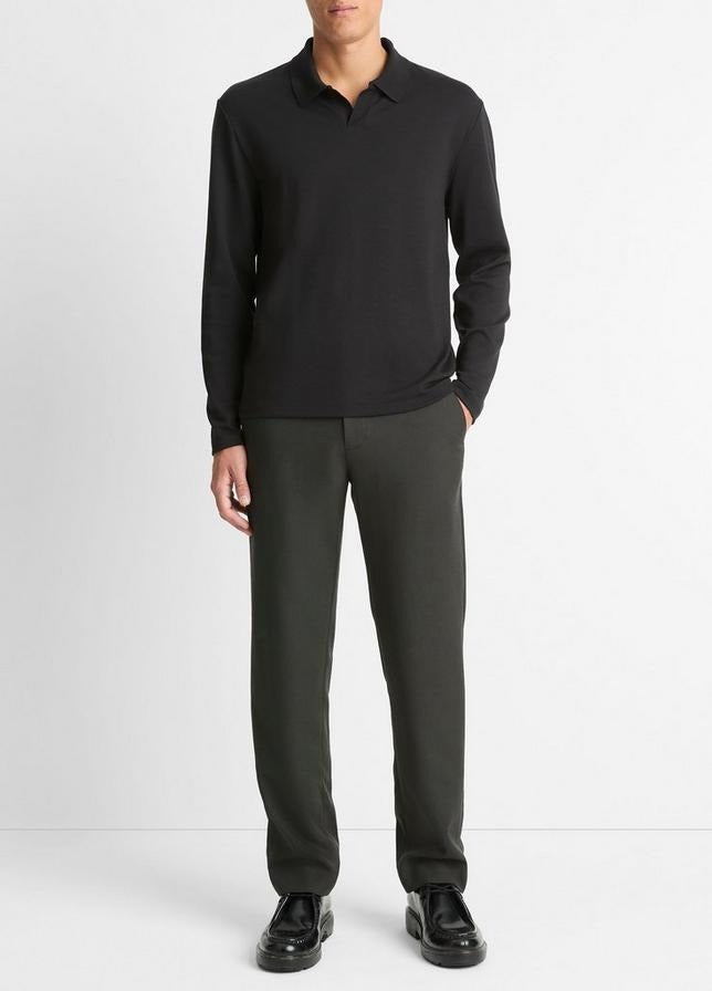 VINCE MILANO L/S JOHNNY COLLAR, Black