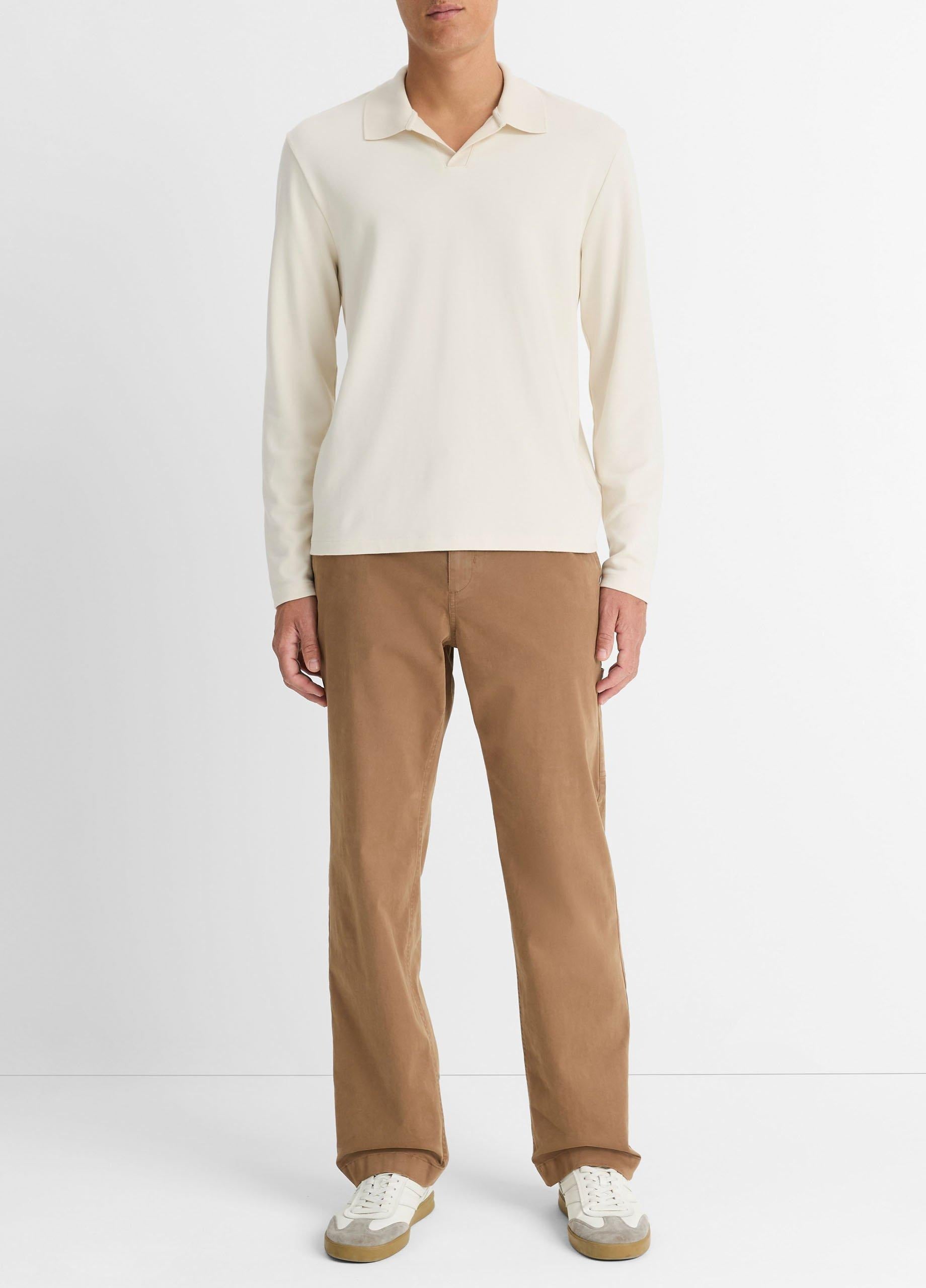 VINCE MILANO L/S JOHNNY COLLAR, Bone