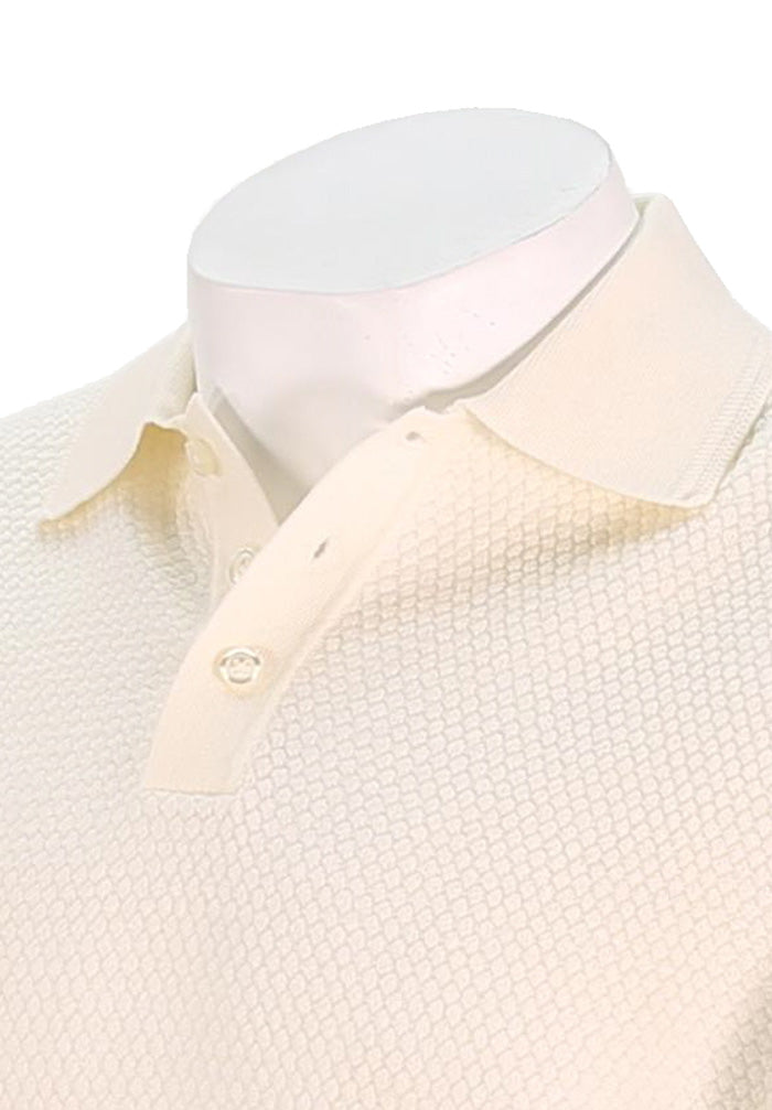 Patrick Assaraf Short Sleeve Polo, Snowflake