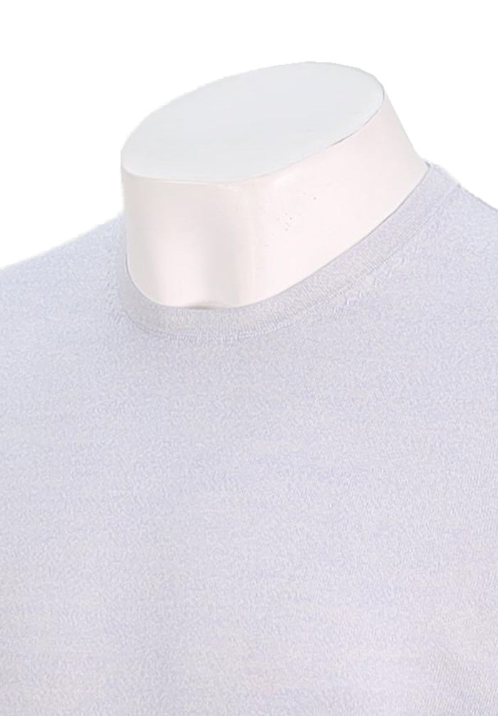 Patrick Assaraf Long Sleeve Cotton Crew, Ocean