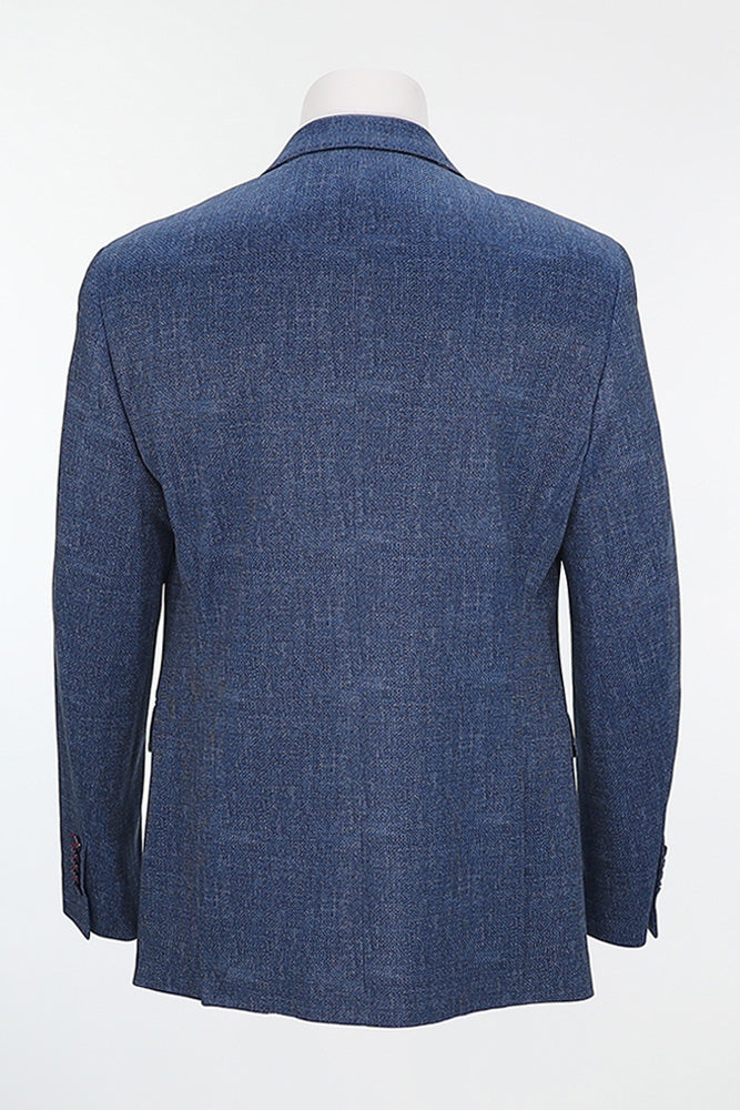 Back view of 7 Downie St. Men’s Blue Wool Sports Coat