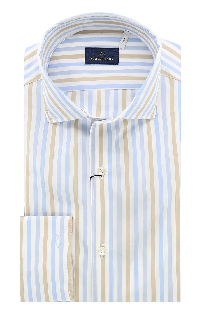 Paul & Shark Cotton L/S Shirt, stripe
