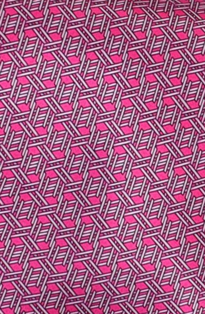 Italo Ferretti Silk Tie, Magenta Cube Neat