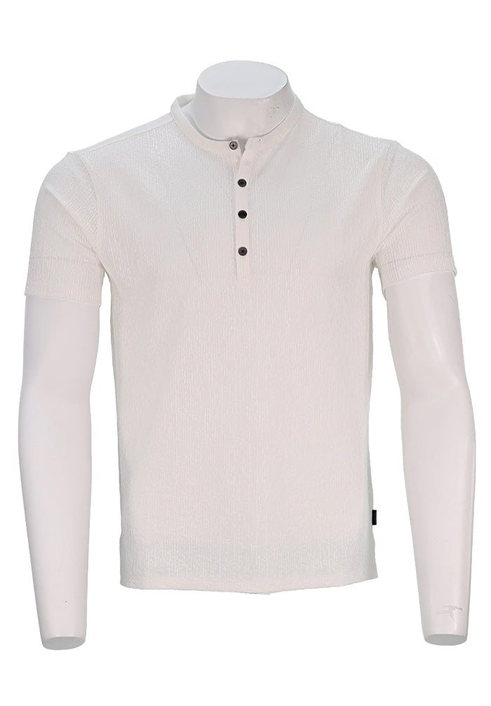 John Varvatos S/S Textured Shirt, White