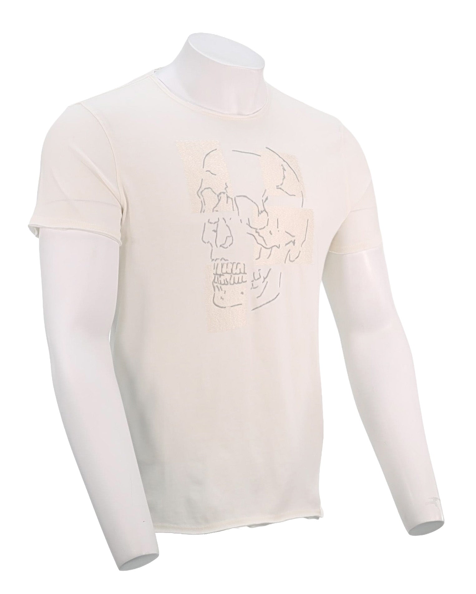 John Varvatos S/S Raw Edge T-Shirt, Salt