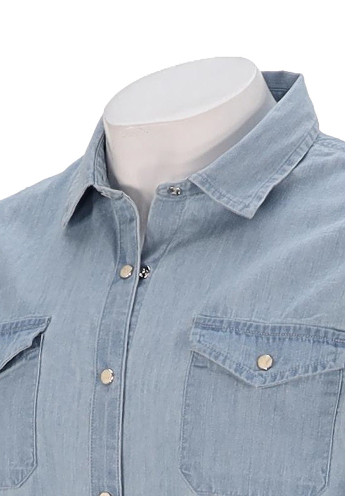 John Varvatos L/S Denim Snap Shirt