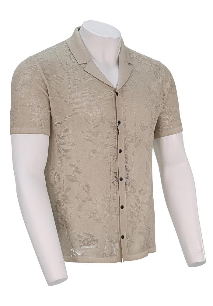 John Varvatos S/S Shirt, Almond