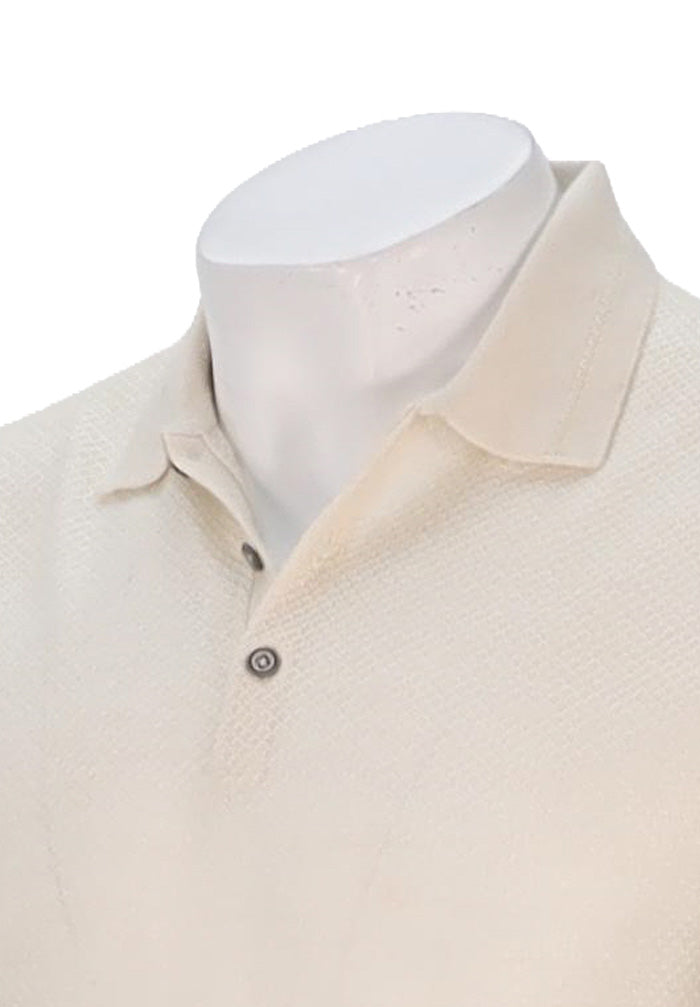 John Varvatos L/S Polo, Eggshell