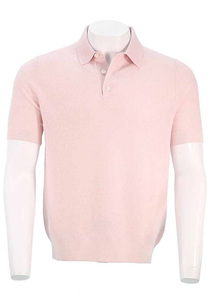 Vince S/S Polo Light Pink