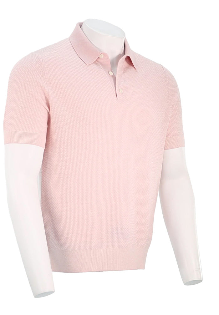 Vince S/S Polo Light Pink