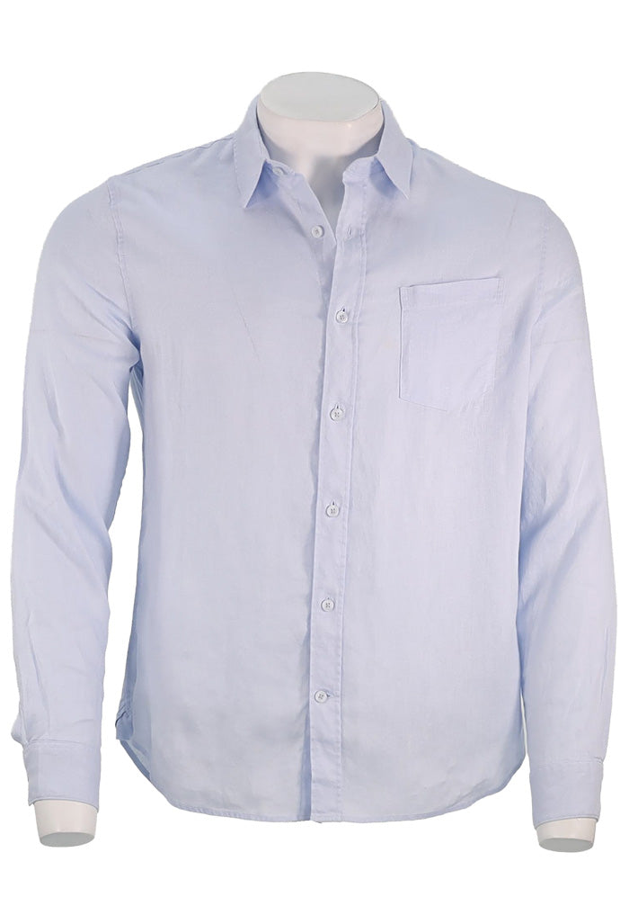 Vince L/S Linen shirt Glacier Blue