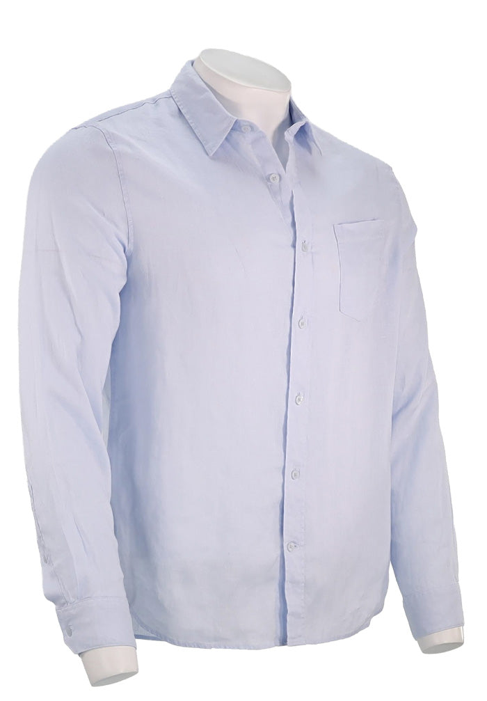 Vince L/S Linen shirt Glacier Blue