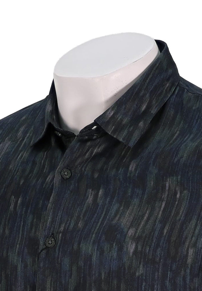 John Varvatos Ross Long Sleeve Shirt, NAVY