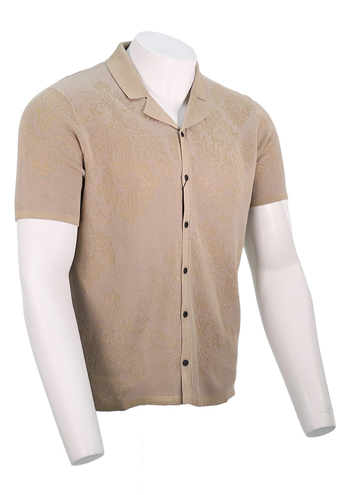 John Varvatos S/S Shirt, Almond