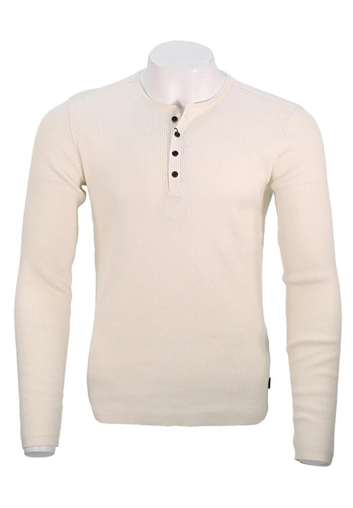 John Varvatos Long Sleeve Henley, SALT