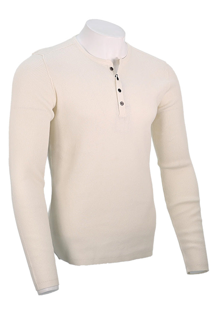 John Varvatos Long Sleeve Henley, SALT