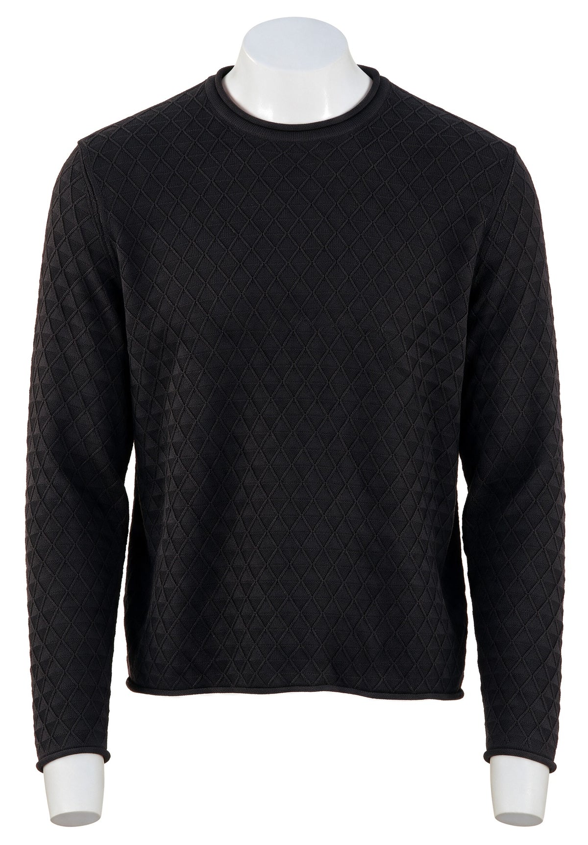 John Varvatos L/S Crew, Black | Mondo Uomo Naples FL