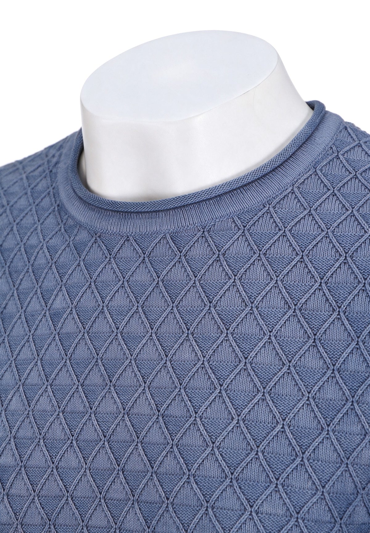 John Varvatos L/S Crew, Oiled Blue – view 4