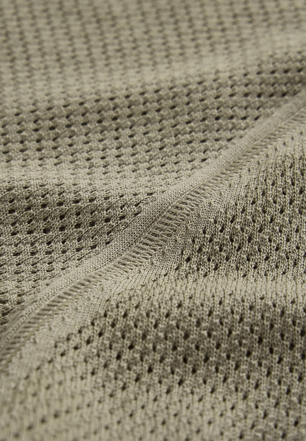 John Varvatos Quinn Mesh Stitch Henley Sweater, Haze Grey – view 4