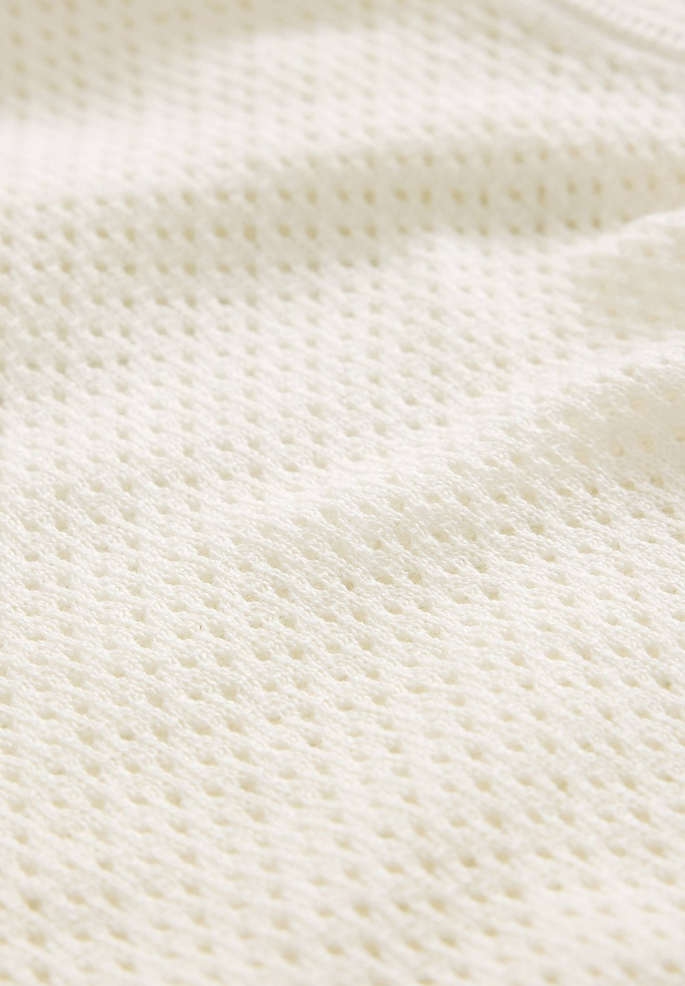 John Varvatos Quinn Mesh Stitch Henley Sweater, Salt – view 4