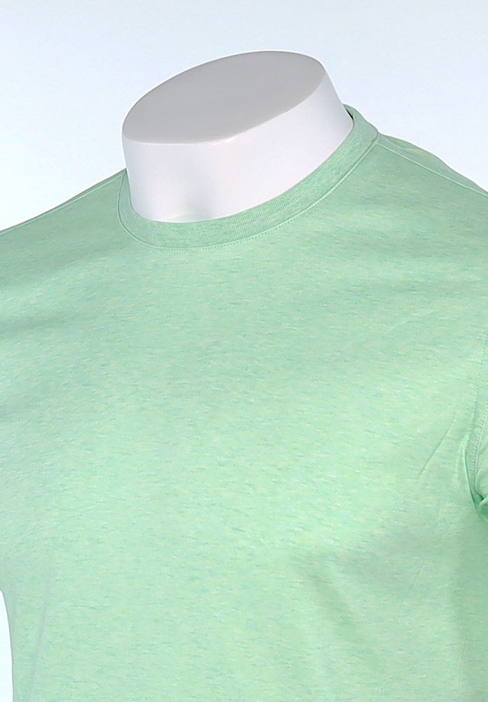 Raffi Aqua Cotton Lafayette Crew Neck Tee in Mint – view 4 #Color_Mint