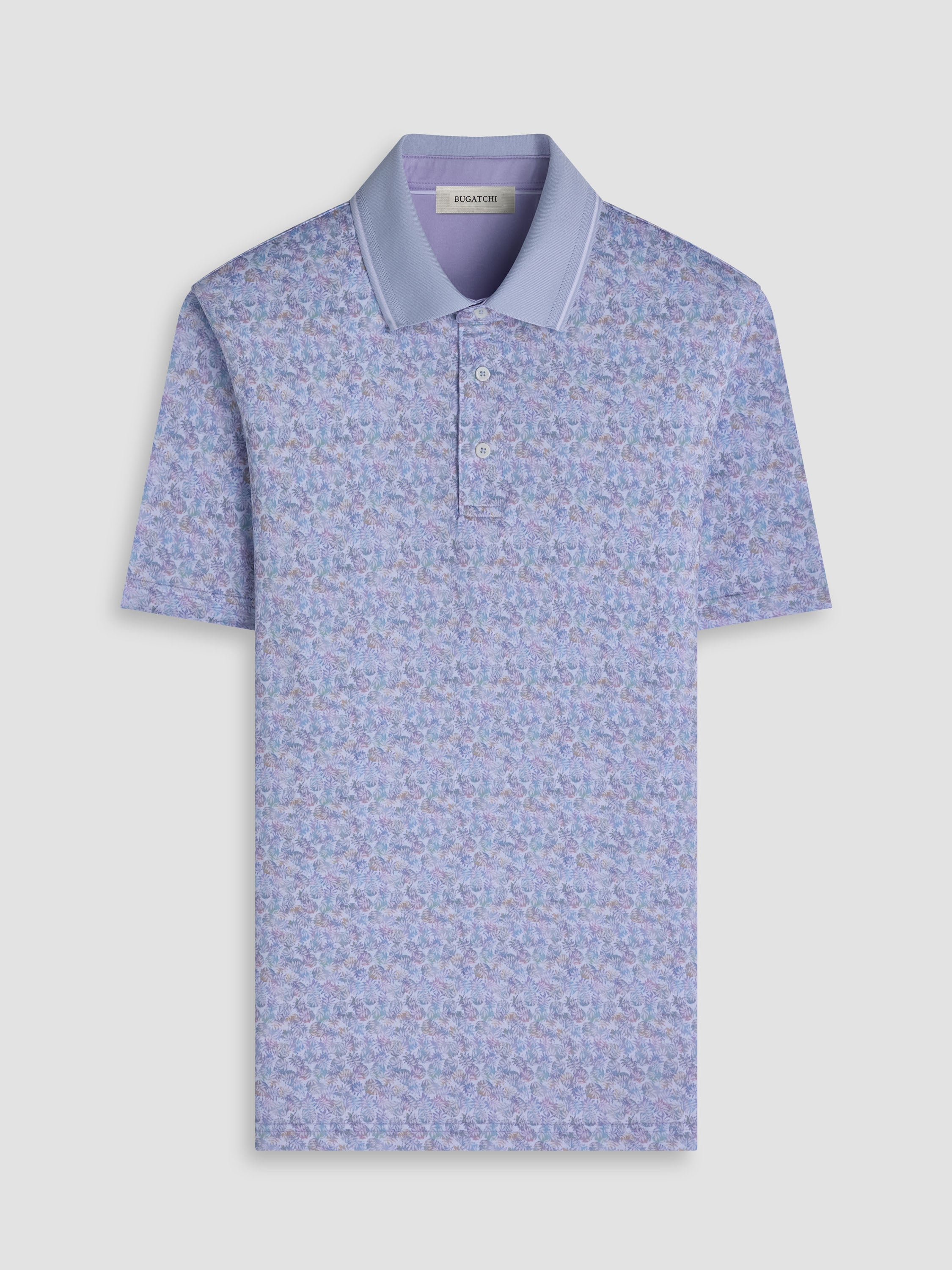 Bugatchi S/S Performance Polo, Periwinkle