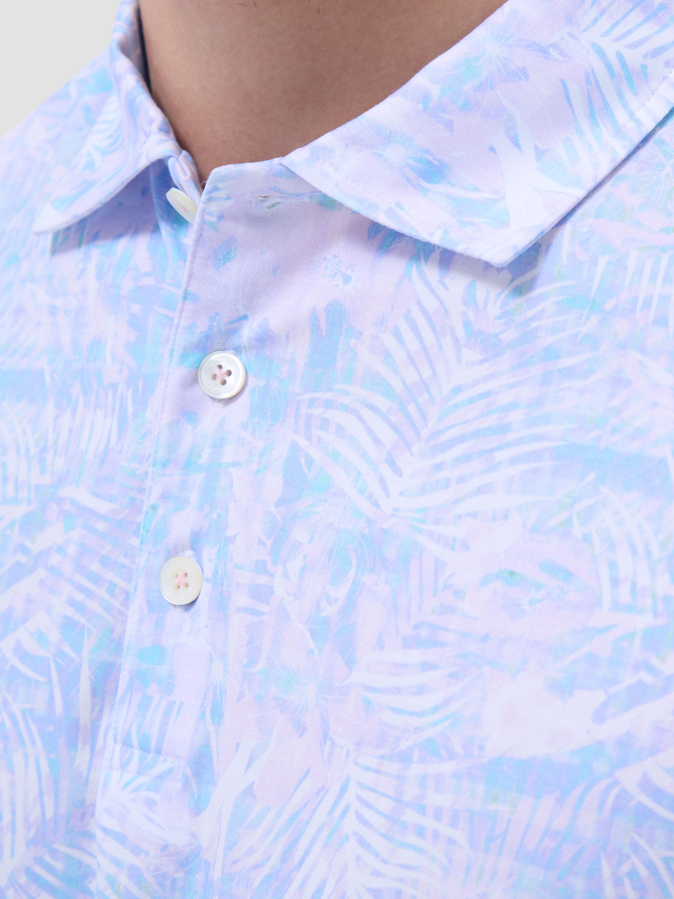 S/S Bugatchi Ooohcotton Victor For Men In Pink Close Up