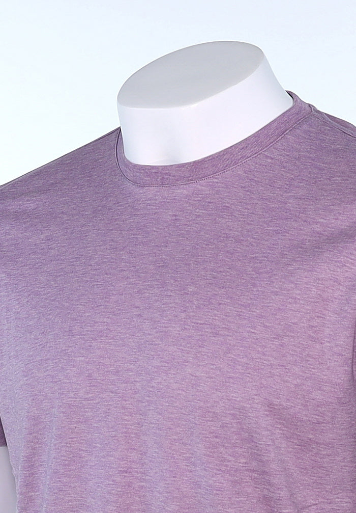 Raffi Aqua Cotton Lafayette Crew Neck Tee in Lilac – view 4 #Color_Lilac