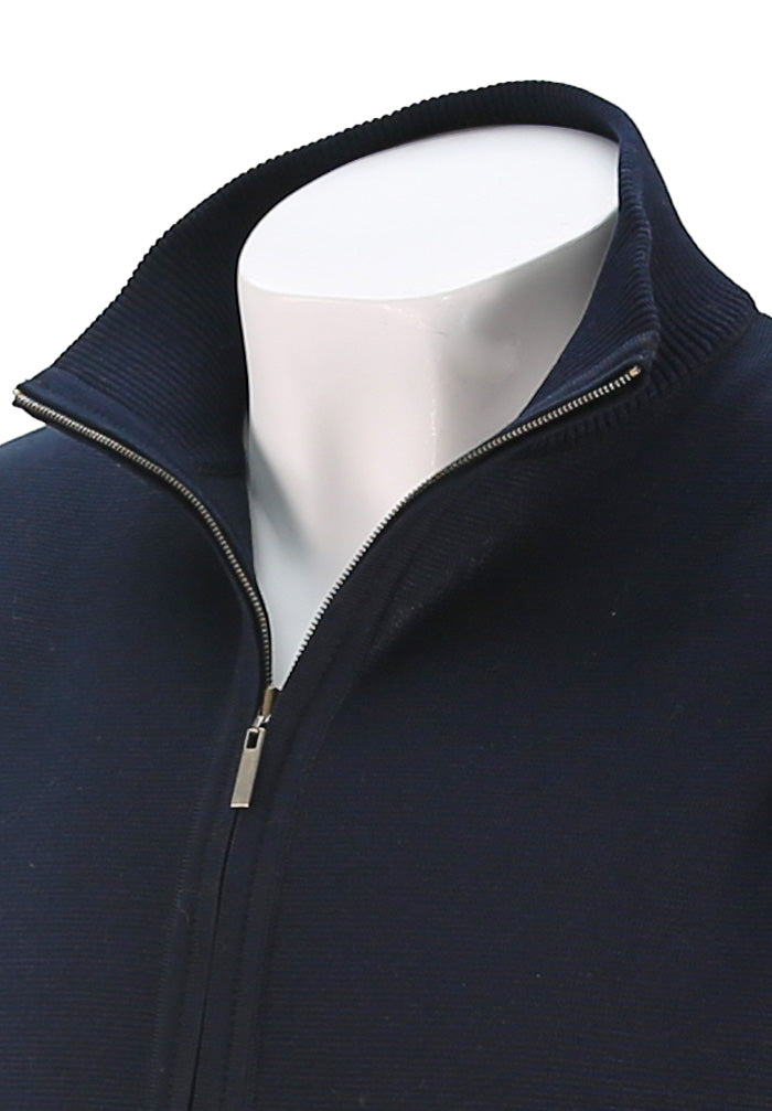 St. Croix Zip Mock Vest, Deep Navy
