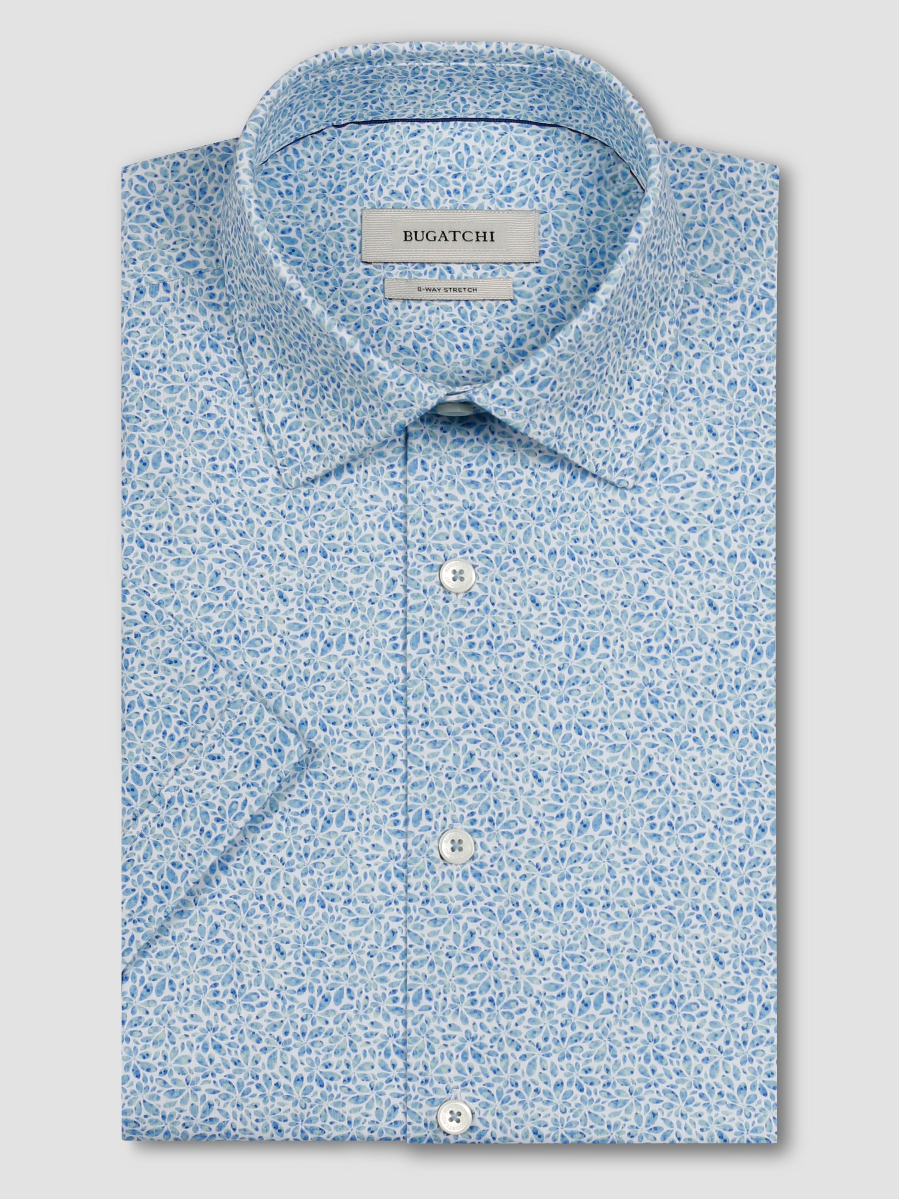 Bugatchi Ooohcotton S/S Shirt, Baltic