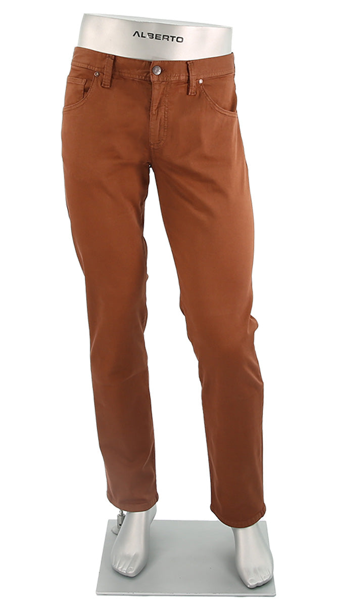 Stone Stretch Colored Denim Paprika