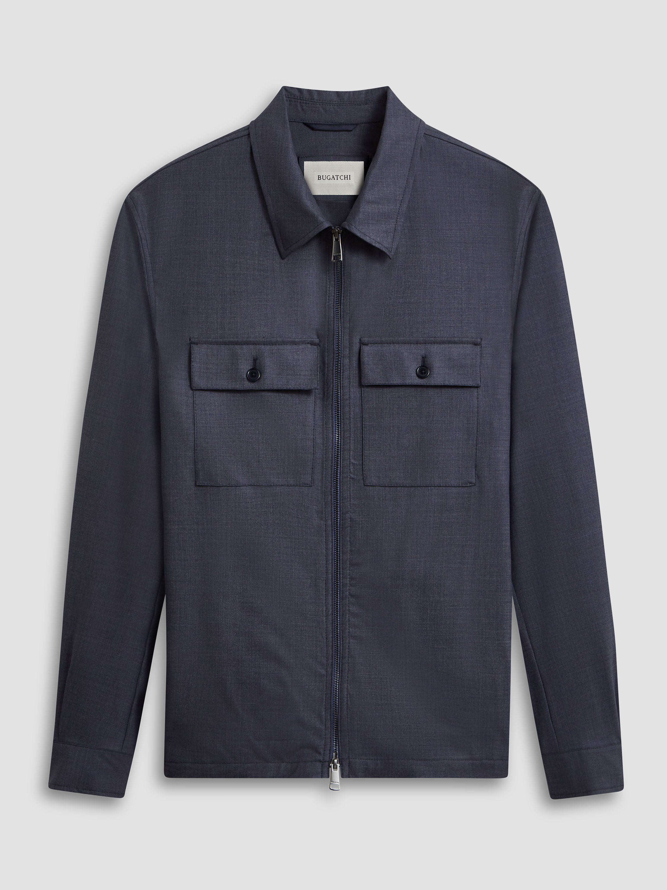 Stretch Wool Travel Shirt Jacket