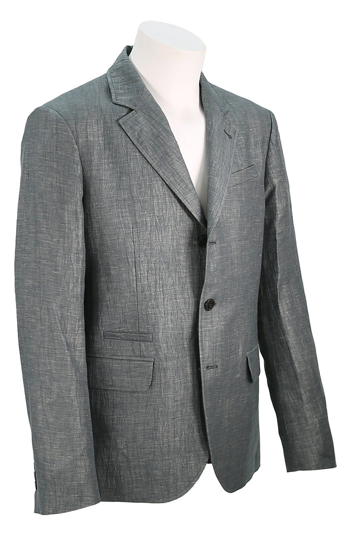 John Varvatos Men's Rind Jacket In Dark Grey Angled View- Mondo Uomo