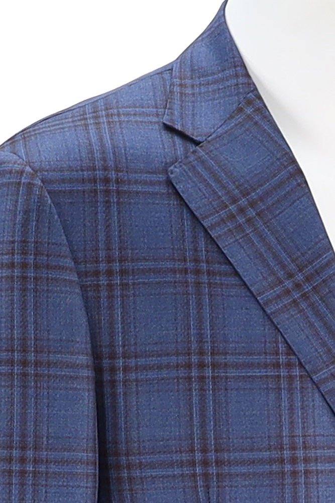 Corneliani Men's Check Sport Coat Close Up