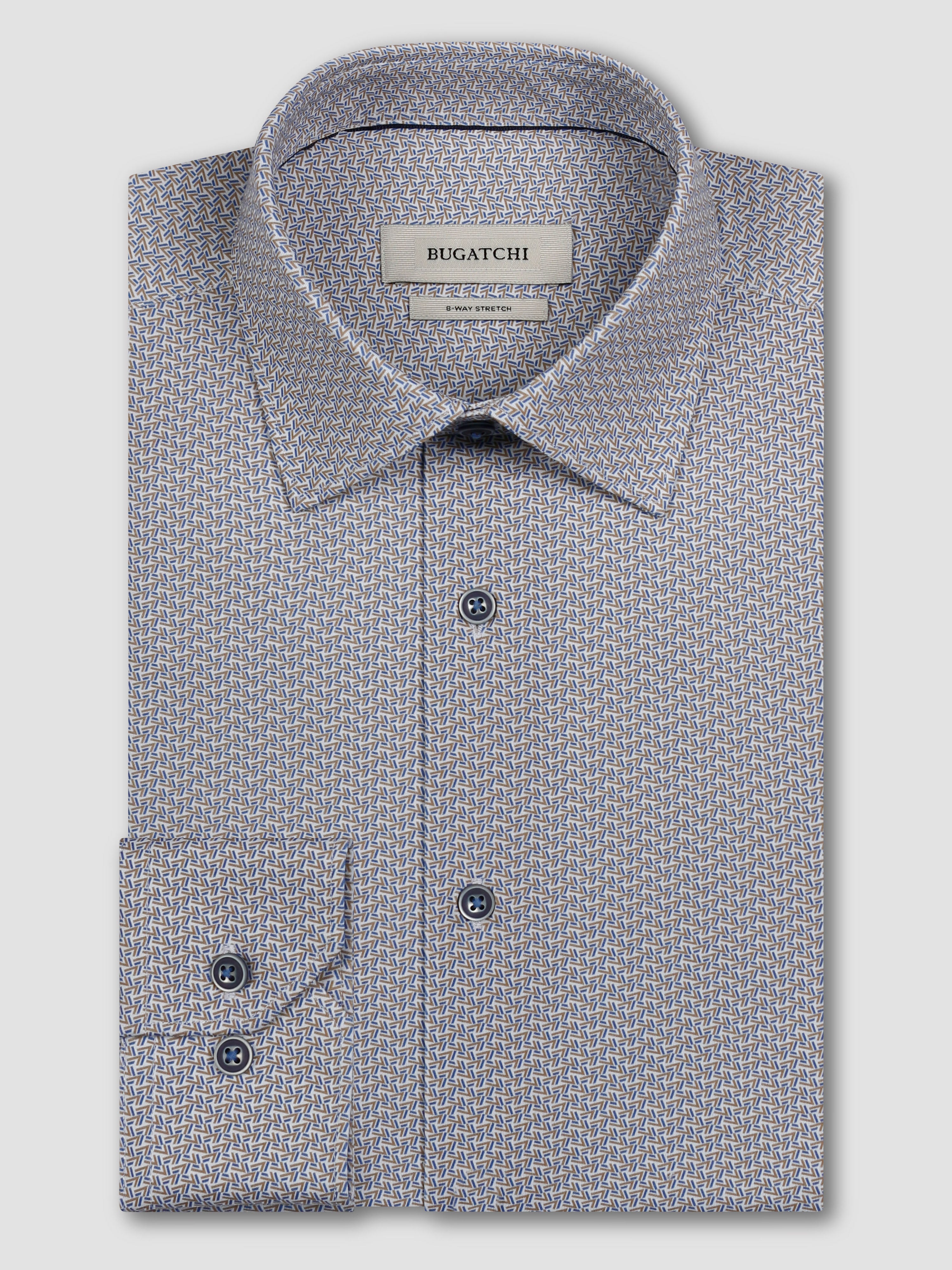 Bugatchi Ooohcotton L/S Shirt, Sand