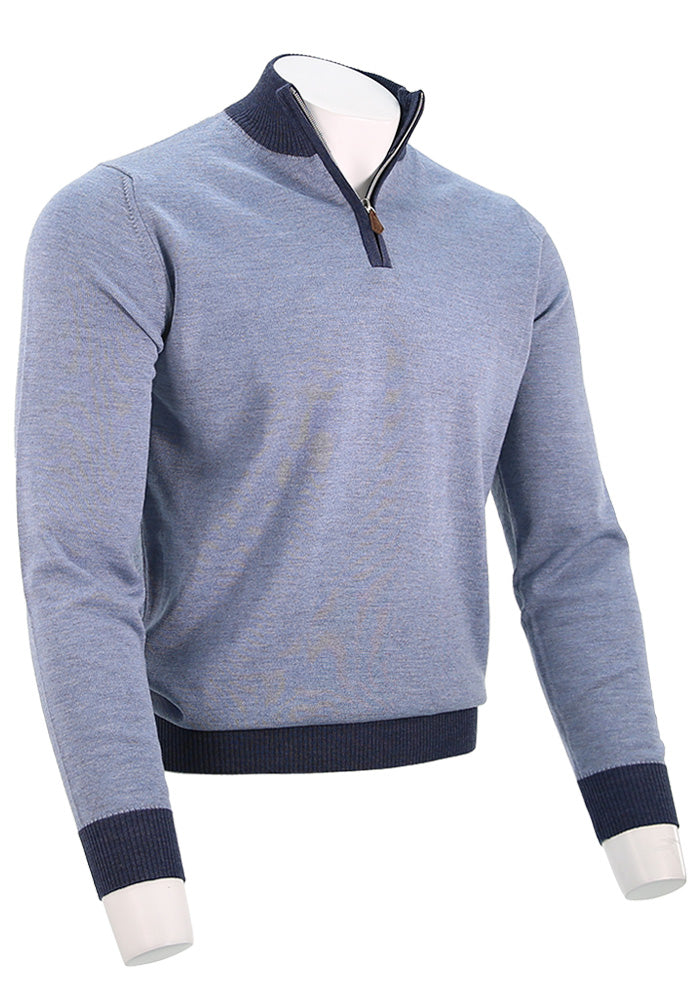 Stenstroms Textured Merino Half Zip