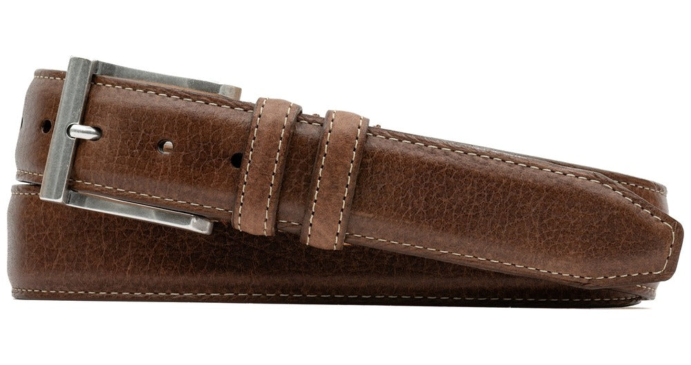 Martin Dingman Bill Bison Belt, Chestnut | Mondo Uomo Naples FL