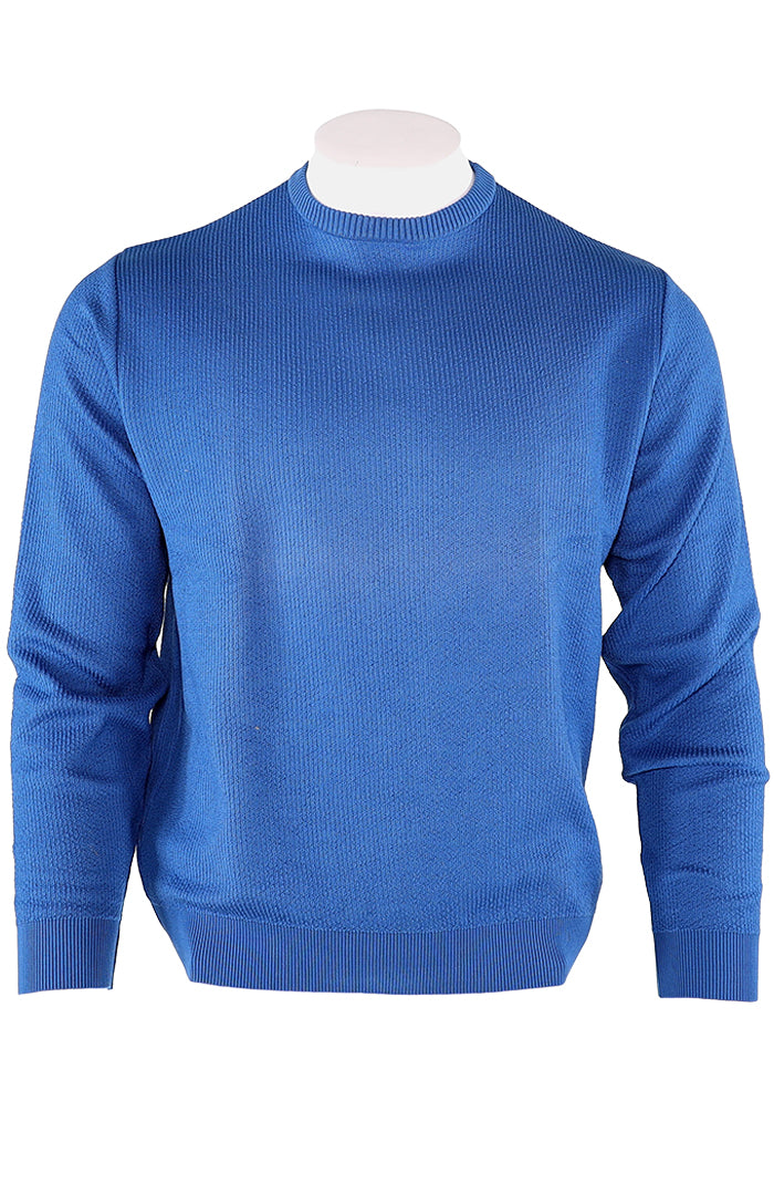St Croix Crew Neck Seersucker