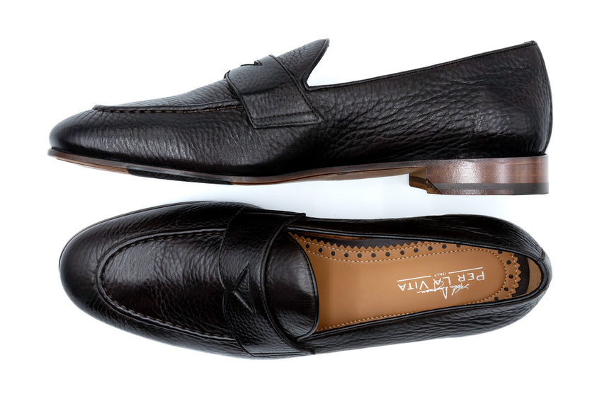 Martin Dingman Bologna Penny Loafer, WALNUT – view 6