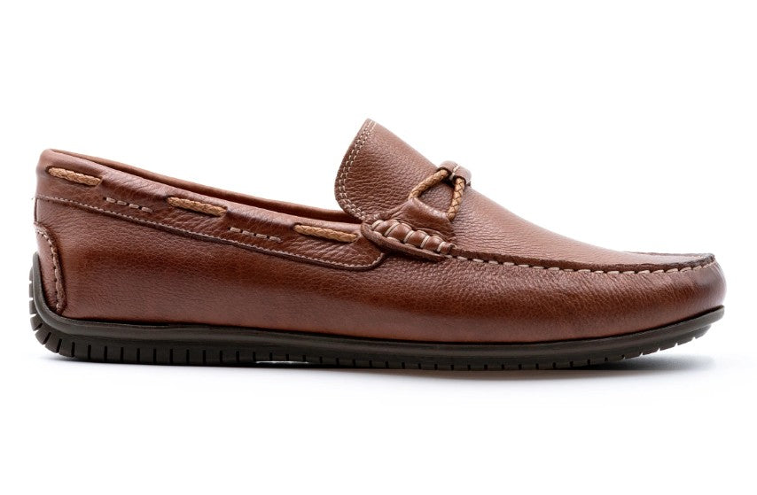 Martin Dingman Bermuda Braided Bit Loafers, HAVANA