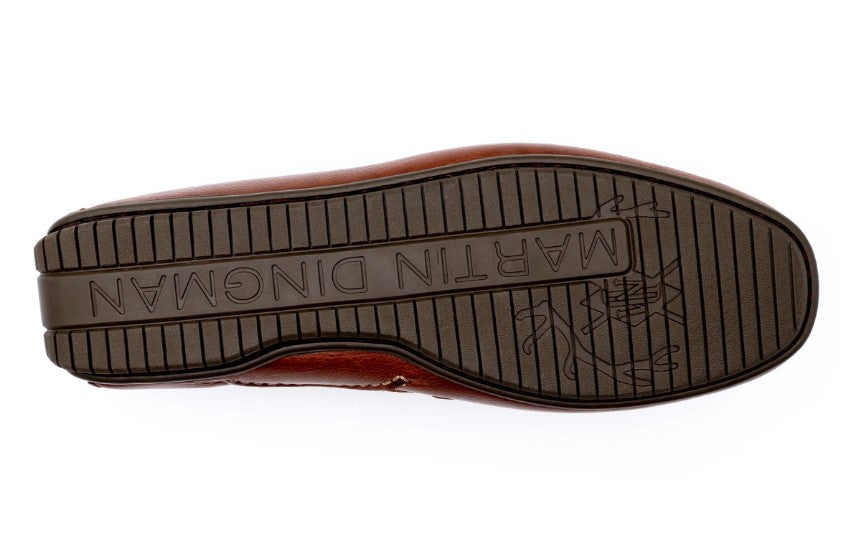 Martin Dingman Bermuda Braided Bit Loafers, HAVANA