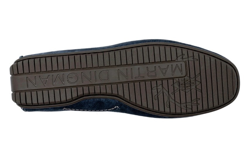 Martin Dingman Bermuda Braided Bit Loafers, NAVY