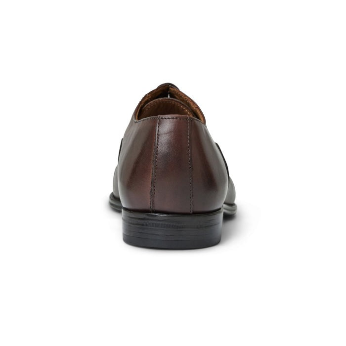 Bruno Magli Adriano Men’s Brown Leather Oxford Shoe Back View