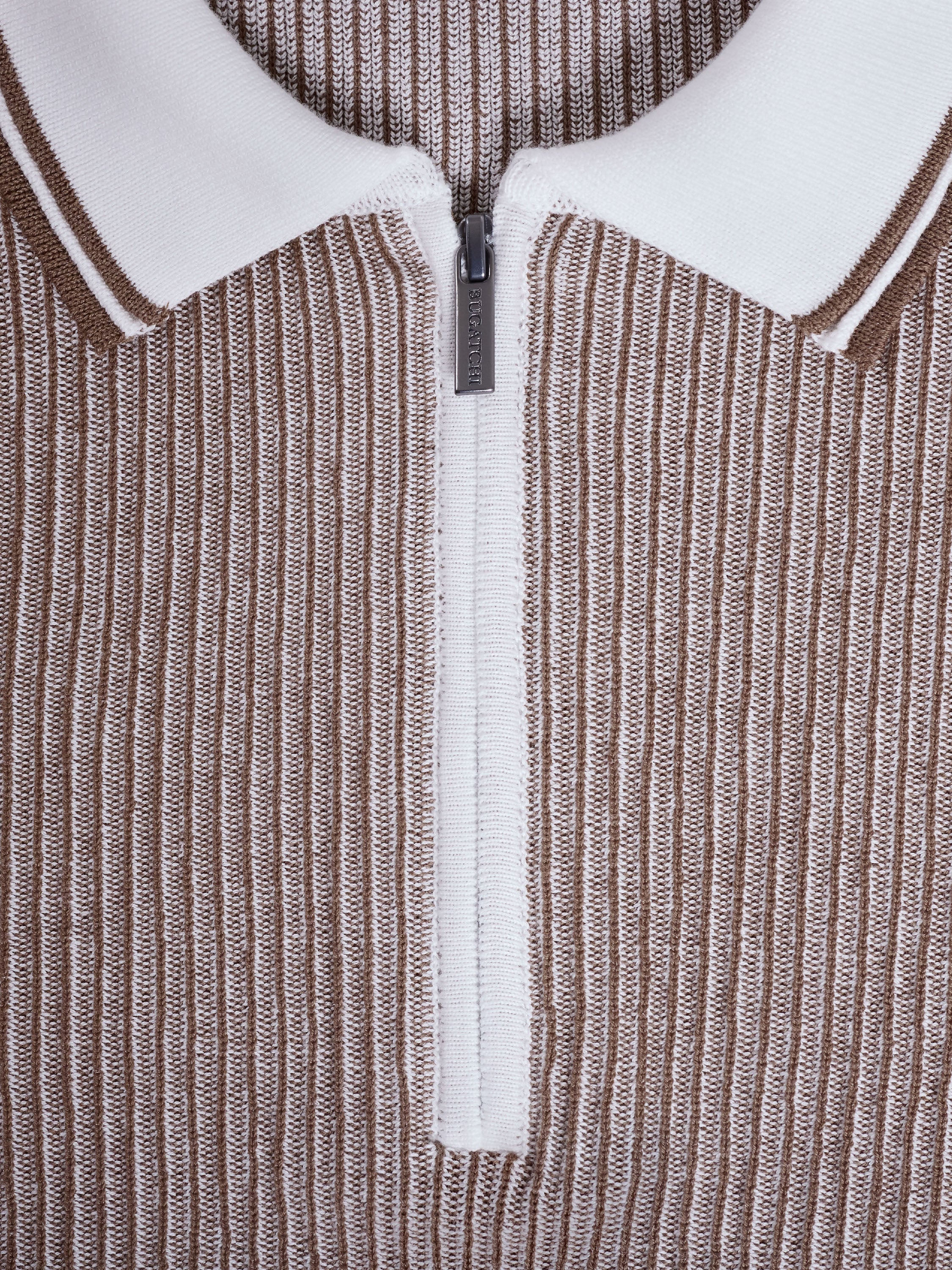 Bugatchi S/S Polo Sweater, Tobacco