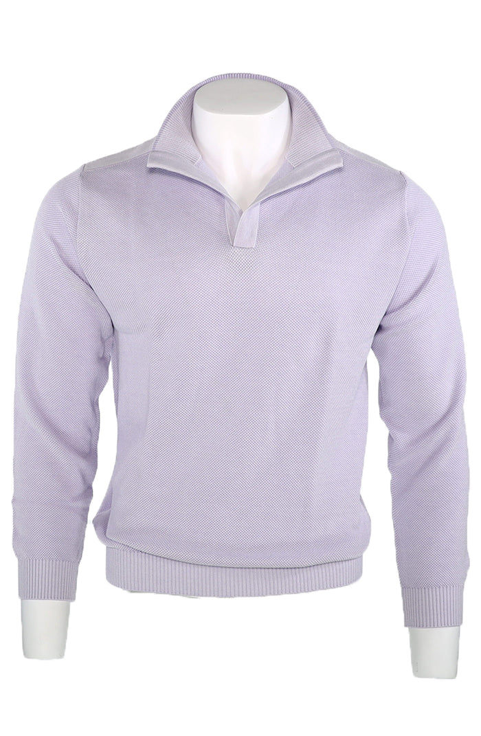 St. Croix Open Mock Crystal Stitch Sweater, ASTER