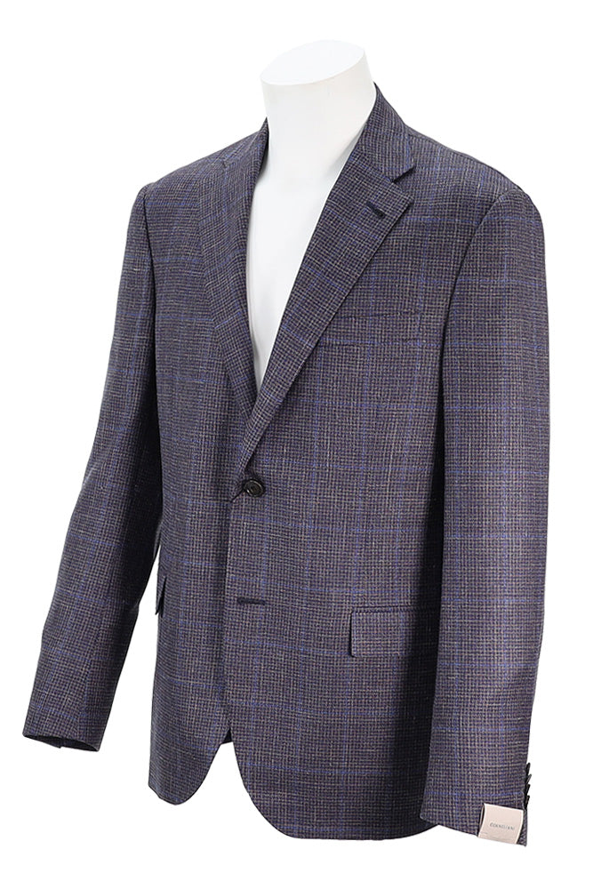 Corneliani Men's Check Sport Coat Angled View 621702
